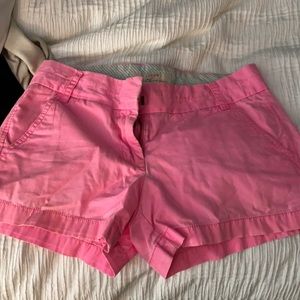 Jcrew factory neon pink chino shorts